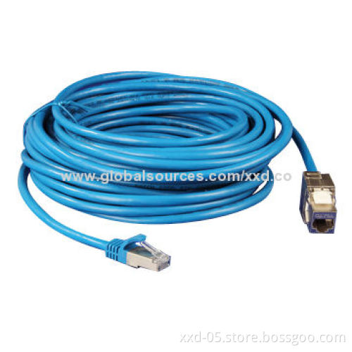 Ethernet Cat6A Patch Cord, RJ45 Male to Category 6A Keystone Jack Gigabit, OEM, ODM Orders Welcomed